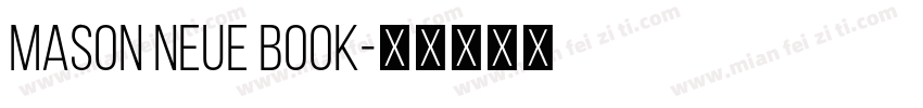 mason neue book字体转换